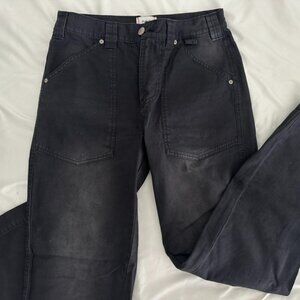 Black BGD High Waisted Jeans Straight Leg Bottoms